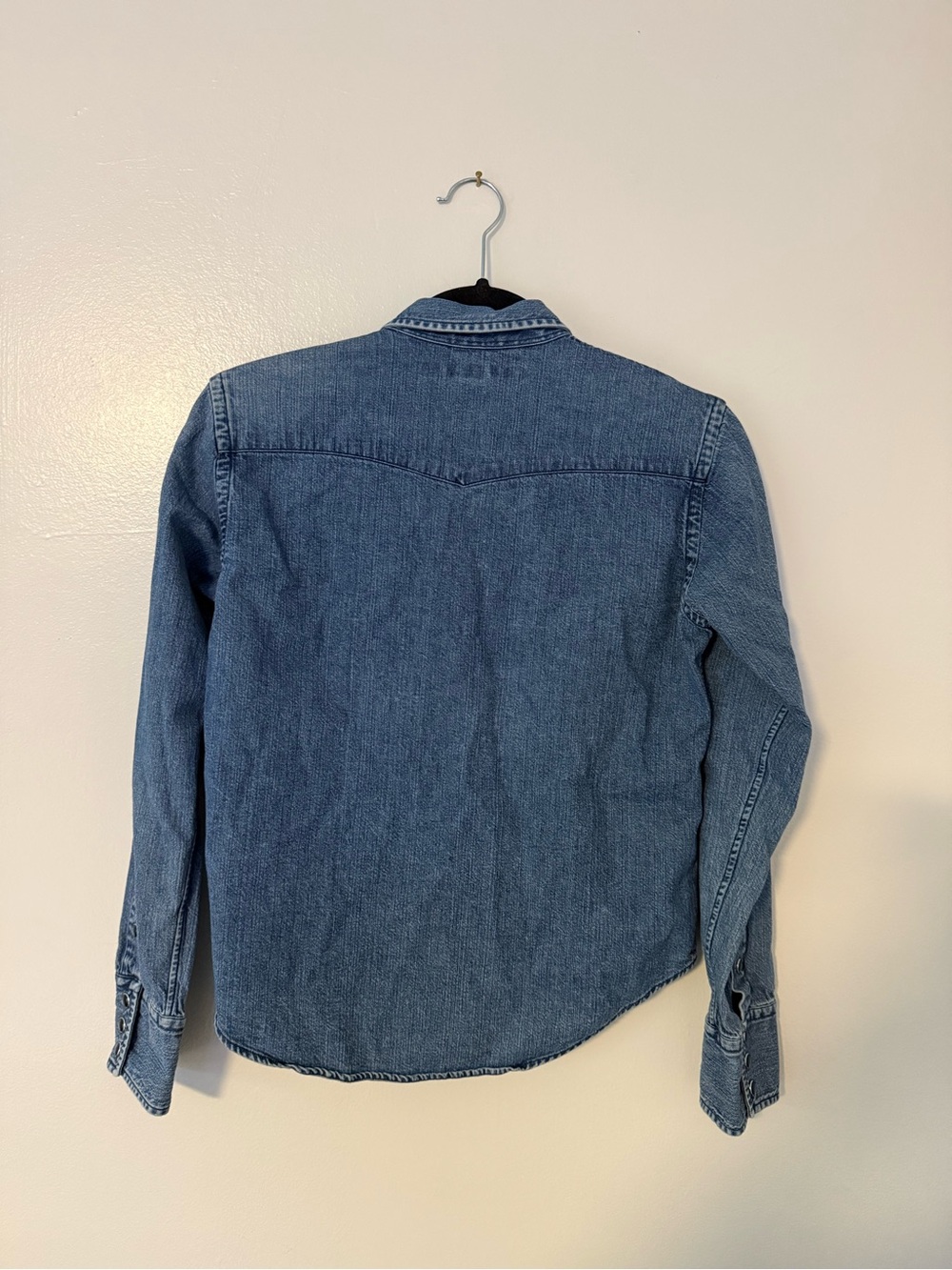 Vintage Ralph Lauren Sport Denim Western Buttondown Jean Shirt - Womens Sm (4) - Picture 6 of 8